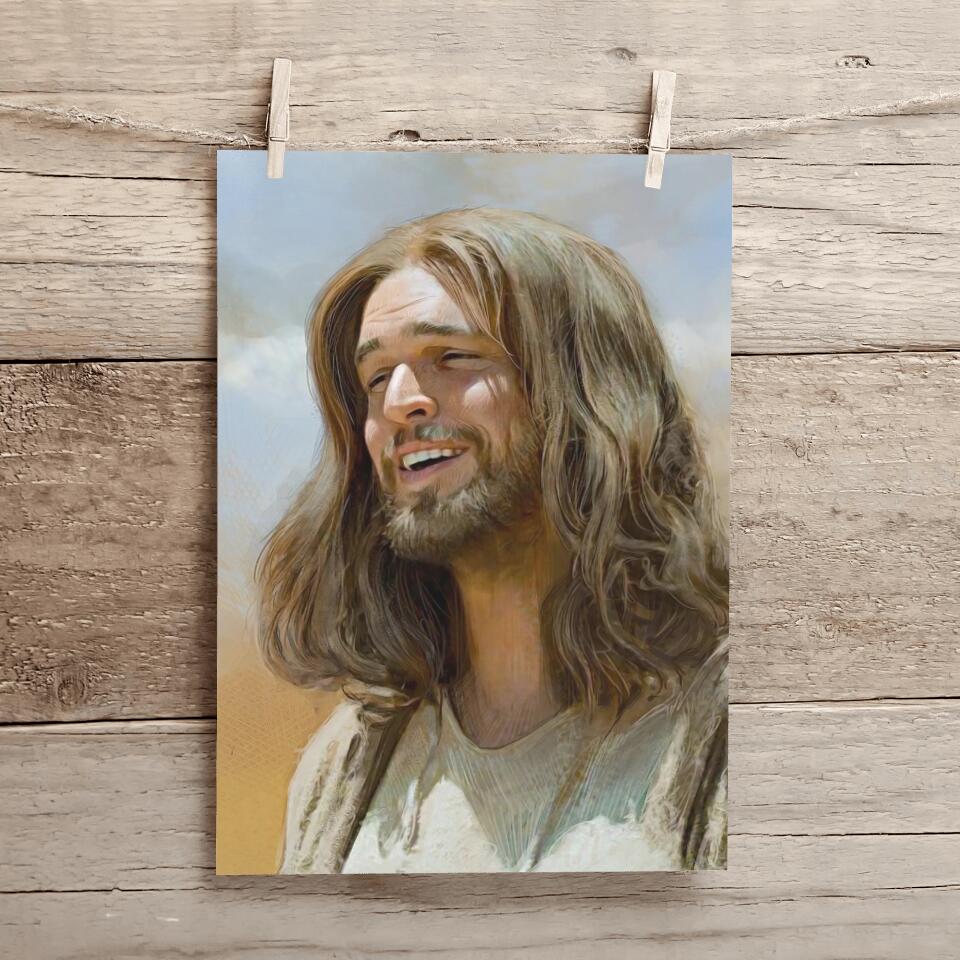 God Canvas 7 - Jesus Canvas - Christian Gift - Jesus Canvas Painting - Jesus Canvas Art - Bible Verse Canvas Wall Art - Scripture Canvas - Ciaocustom