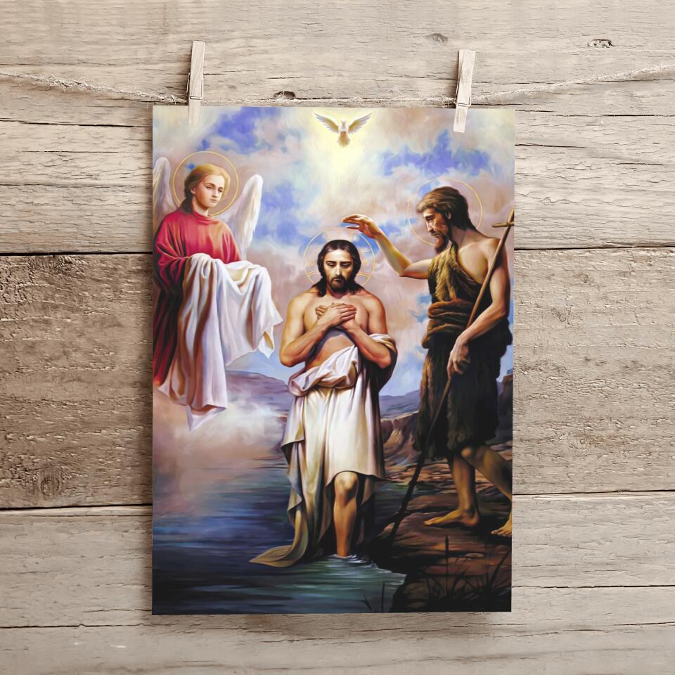 God Canvas 8 - Jesus Canvas - Christian Gift - Jesus Canvas Painting - Jesus Canvas Art - Bible Verse Canvas Wall Art - Scripture Canvas - Ciaocustom