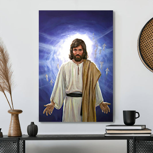 God Canvas 15 - Jesus Canvas - Christian Gift - Jesus Canvas Painting - Jesus Canvas Art - Bible Verse Canvas Wall Art - Scripture Canvas - Ciaocustom