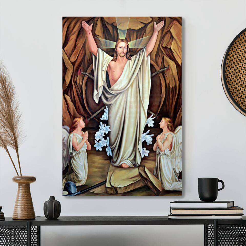 God Canvas 21 - Jesus Canvas - Christian Gift - Jesus Canvas Painting - Jesus Canvas Art - Bible Verse Canvas Wall Art - Scripture Canvas - Ciaocustom