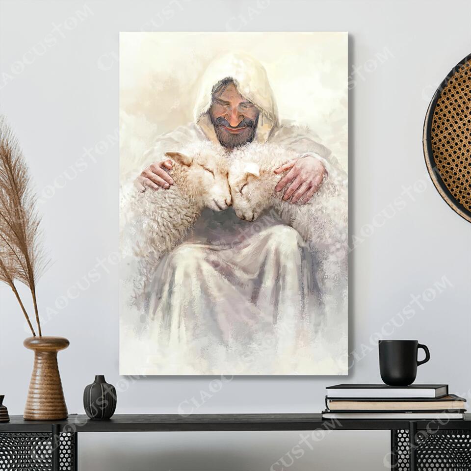 God Canvas 46 - Jesus Canvas - Christian Gift - Jesus Canvas Painting - Jesus Canvas Art - Bible Verse Canvas Wall Art - Scripture Canvas - Ciaocustom