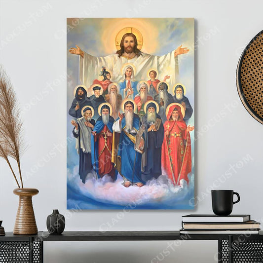 God Canvas 47 - Jesus Canvas - Christian Gift - Jesus Canvas Painting - Jesus Canvas Art - Bible Verse Canvas Wall Art - Scripture Canvas - Ciaocustom