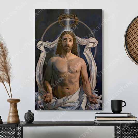 God Canvas 49 - Jesus Canvas - Christian Gift - Jesus Canvas Painting - Jesus Canvas Art - Bible Verse Canvas Wall Art - Scripture Canvas - Ciaocustom