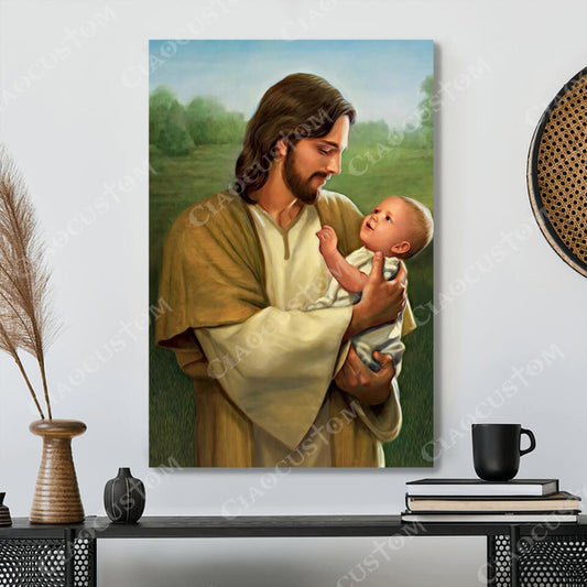 God Canvas 51 - Jesus Canvas - Christian Gift - Jesus Canvas Painting - Jesus Canvas Art - Bible Verse Canvas Wall Art - Scripture Canvas - Ciaocustom