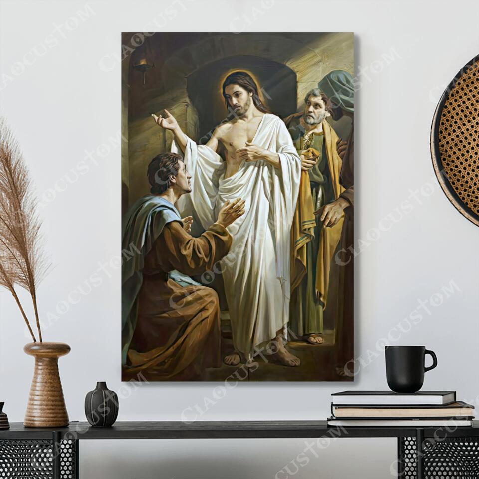 God Canvas 52 - Jesus Canvas - Christian Gift - Jesus Canvas Painting - Jesus Canvas Art - Bible Verse Canvas Wall Art - Scripture Canvas - Ciaocustom