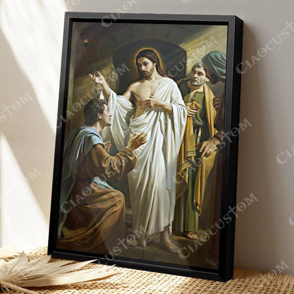 God Canvas 52 - Jesus Canvas - Christian Gift - Jesus Canvas Painting - Jesus Canvas Art - Bible Verse Canvas Wall Art - Scripture Canvas - Ciaocustom