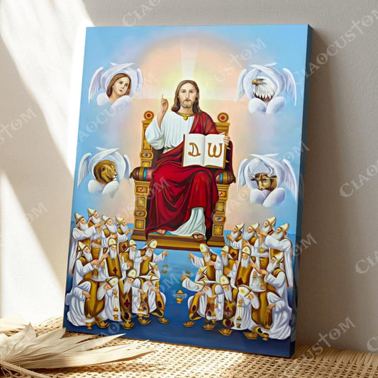 God Canvas 54 - Jesus Canvas - Christian Gift - Jesus Canvas Painting - Jesus Canvas Art - Bible Verse Canvas Wall Art - Scripture Canvas - Ciaocustom