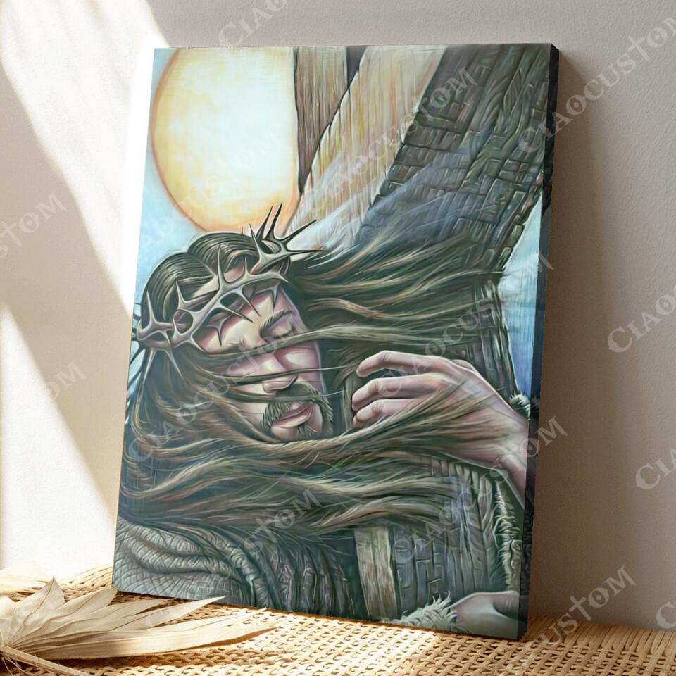 God Canvas 60 - Jesus Canvas - Christian Gift - Jesus Canvas Painting - Jesus Canvas Art - Bible Verse Canvas Wall Art - Scripture Canvas - Ciaocustom