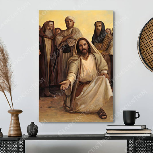 Fourteenth Sunday in Ordinary Time - Jesus Canvas - Jesus Canvas Painting - Jesus Canvas Art - Scripture Canvas - Ciaocustom