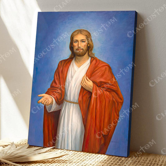 Black Jesus - Jesus Canvas - Christian Gift - Jesus Canvas Painting - Jesus Canvas Art - Scripture Canvas - Ciaocustom