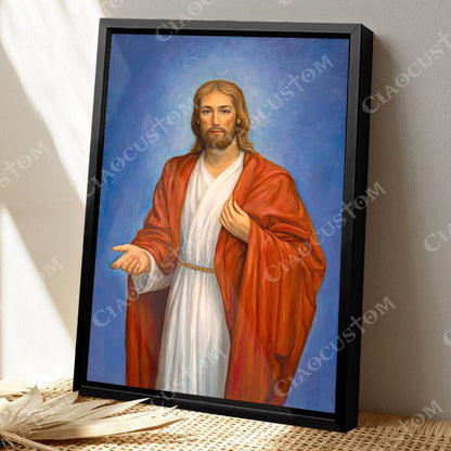 Black Jesus - Jesus Canvas - Christian Gift - Jesus Canvas Painting - Jesus Canvas Art - Scripture Canvas - Ciaocustom