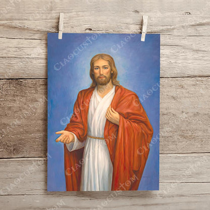 Black Jesus - Jesus Canvas - Christian Gift - Jesus Canvas Painting - Jesus Canvas Art - Scripture Canvas - Ciaocustom