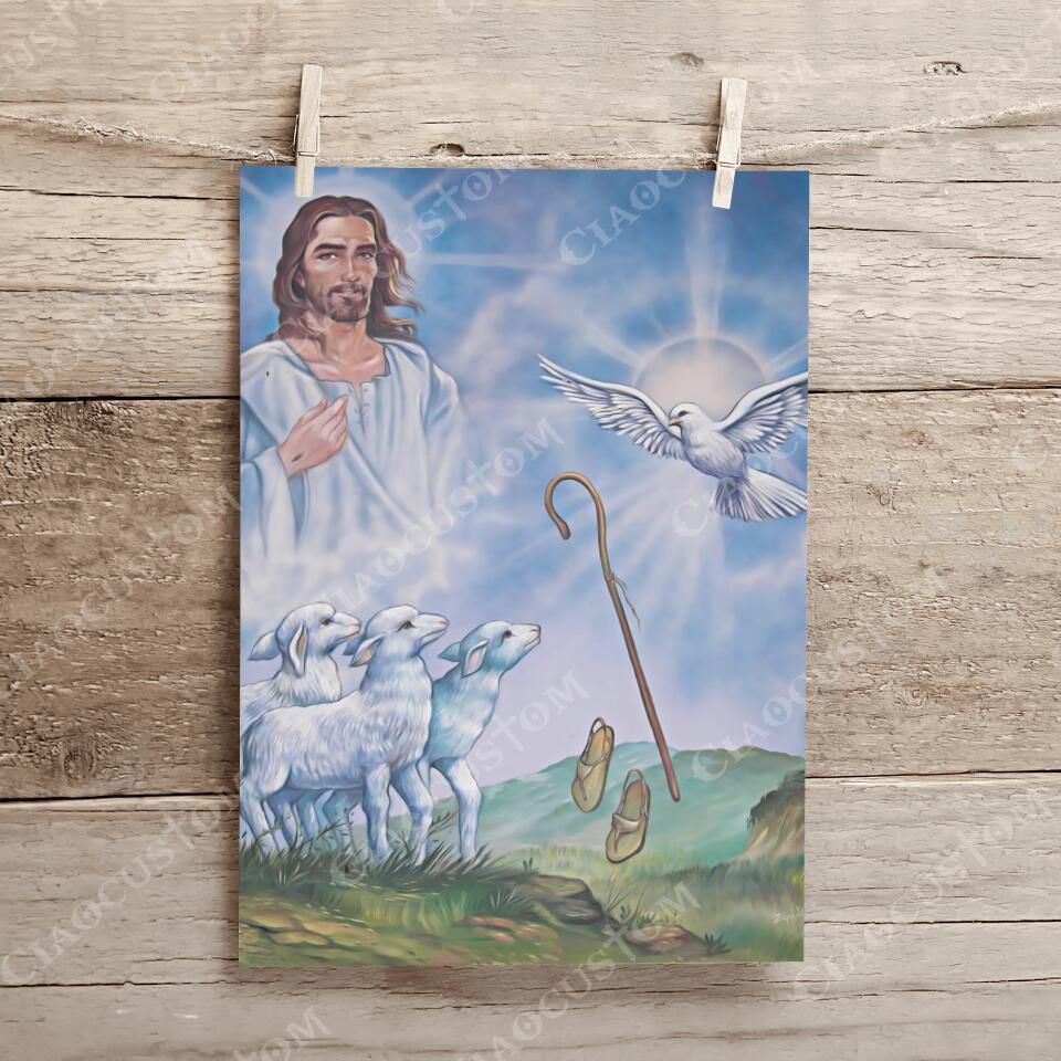 God Canvas 68 - Jesus Canvas - Christian Gift - Jesus Canvas Painting - Jesus Canvas Art - Bible Verse Canvas Wall Art - Scripture Canvas - Ciaocustom