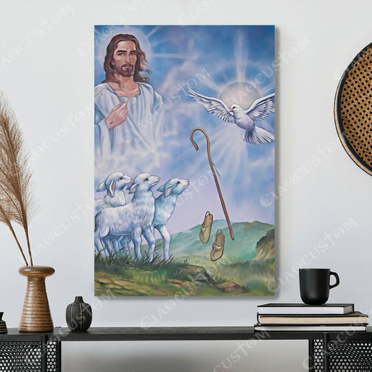 God Canvas 68 - Jesus Canvas - Christian Gift - Jesus Canvas Painting - Jesus Canvas Art - Bible Verse Canvas Wall Art - Scripture Canvas - Ciaocustom