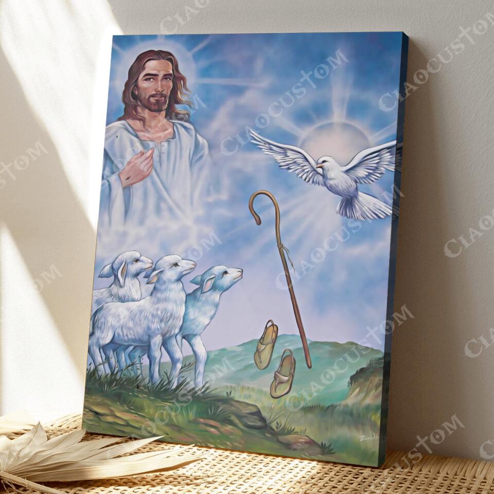 God Canvas 68 - Jesus Canvas - Christian Gift - Jesus Canvas Painting - Jesus Canvas Art - Bible Verse Canvas Wall Art - Scripture Canvas - Ciaocustom