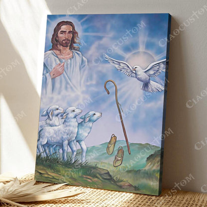 God Canvas 68 - Jesus Canvas - Christian Gift - Jesus Canvas Painting - Jesus Canvas Art - Bible Verse Canvas Wall Art - Scripture Canvas - Ciaocustom