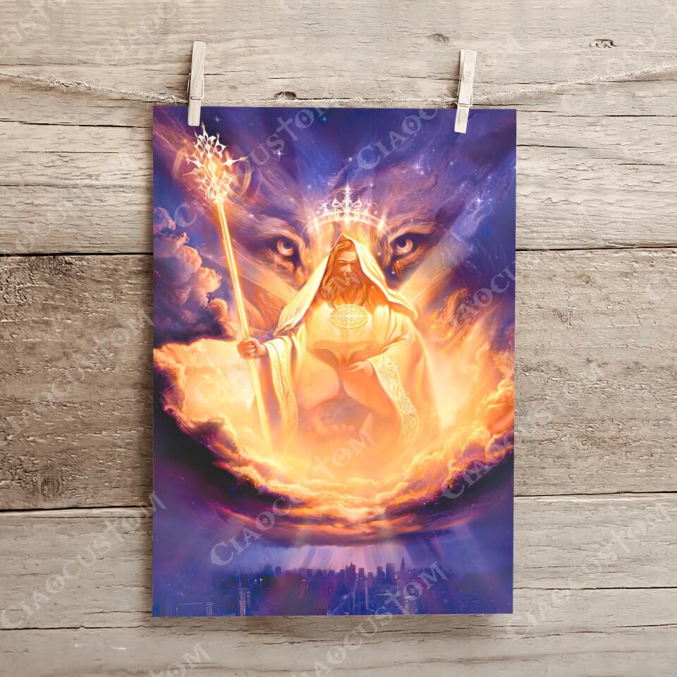 Lion Of Judah Paintings - Jesus Canvas - Christian Gift - Jesus Canvas Art- Scripture Canvas - Ciaocustom