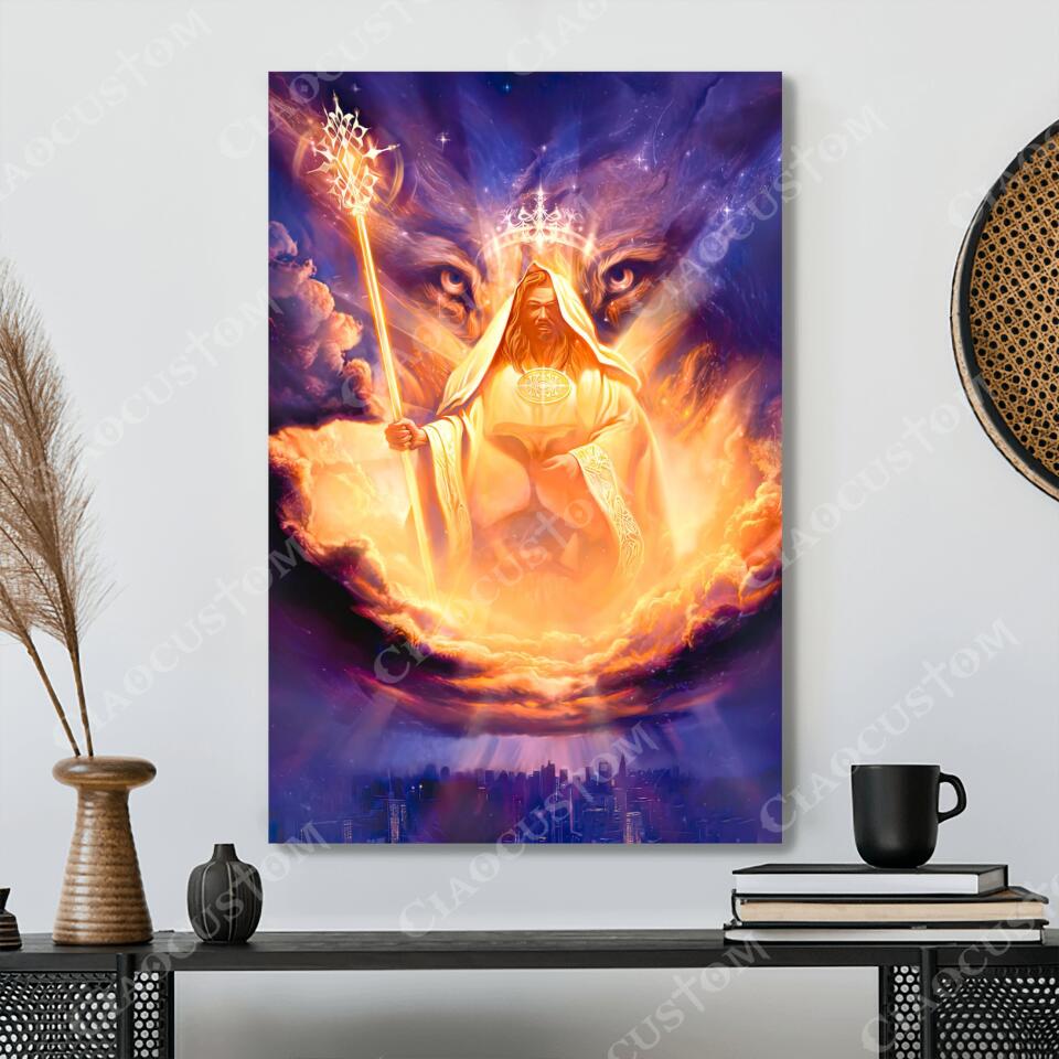 Lion Of Judah Paintings - Jesus Canvas - Christian Gift - Jesus Canvas Art- Scripture Canvas - Ciaocustom