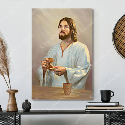 God Canvas 71 - Jesus Canvas - Christian Gift - Jesus Canvas Painting - Jesus Canvas Art - Bible Verse Canvas Wall Art - Scripture Canvas - Ciaocustom