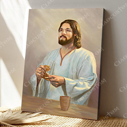 God Canvas 71 - Jesus Canvas - Christian Gift - Jesus Canvas Painting - Jesus Canvas Art - Bible Verse Canvas Wall Art - Scripture Canvas - Ciaocustom