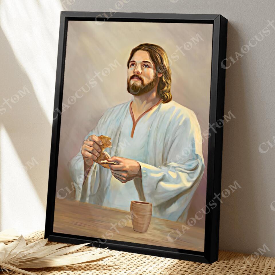 God Canvas 71 - Jesus Canvas - Christian Gift - Jesus Canvas Painting - Jesus Canvas Art - Bible Verse Canvas Wall Art - Scripture Canvas - Ciaocustom