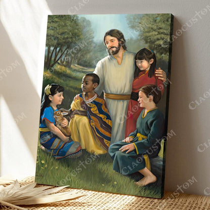 God Canvas 72 - Jesus Canvas - Christian Gift - Jesus Canvas Painting - Jesus Canvas Art - Bible Verse Canvas Wall Art - Scripture Canvas - Ciaocustom