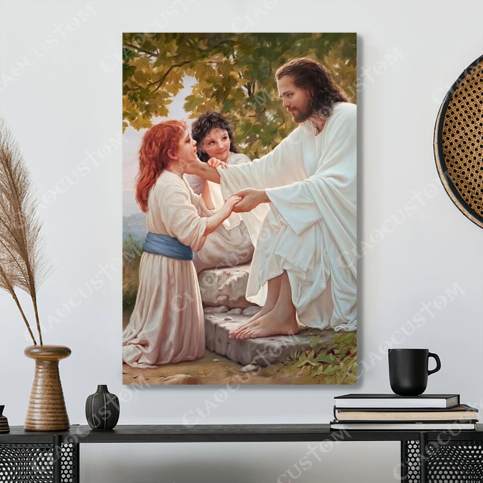 God Canvas 73 - Jesus Canvas - Christian Gift - Jesus Canvas Painting - Jesus Canvas Art - Bible Verse Canvas Wall Art - Scripture Canvas - Ciaocustom