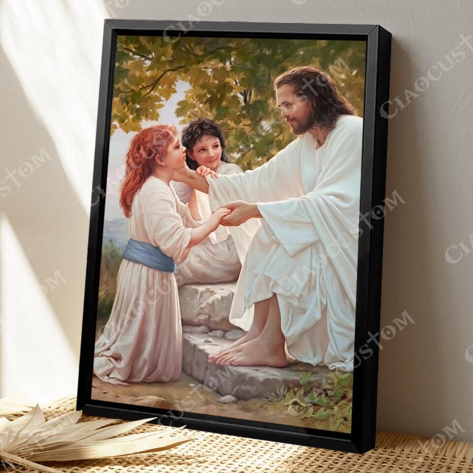 God Canvas 73 - Jesus Canvas - Christian Gift - Jesus Canvas Painting - Jesus Canvas Art - Bible Verse Canvas Wall Art - Scripture Canvas - Ciaocustom