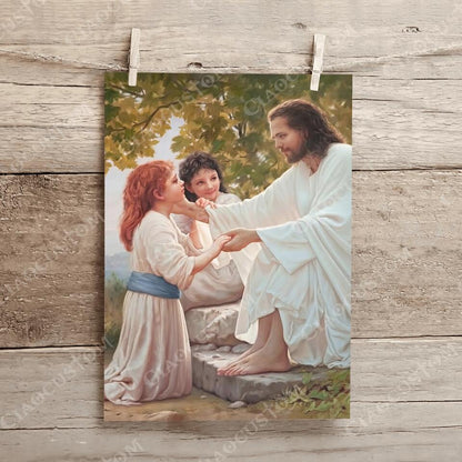 God Canvas 73 - Jesus Canvas - Christian Gift - Jesus Canvas Painting - Jesus Canvas Art - Bible Verse Canvas Wall Art - Scripture Canvas - Ciaocustom