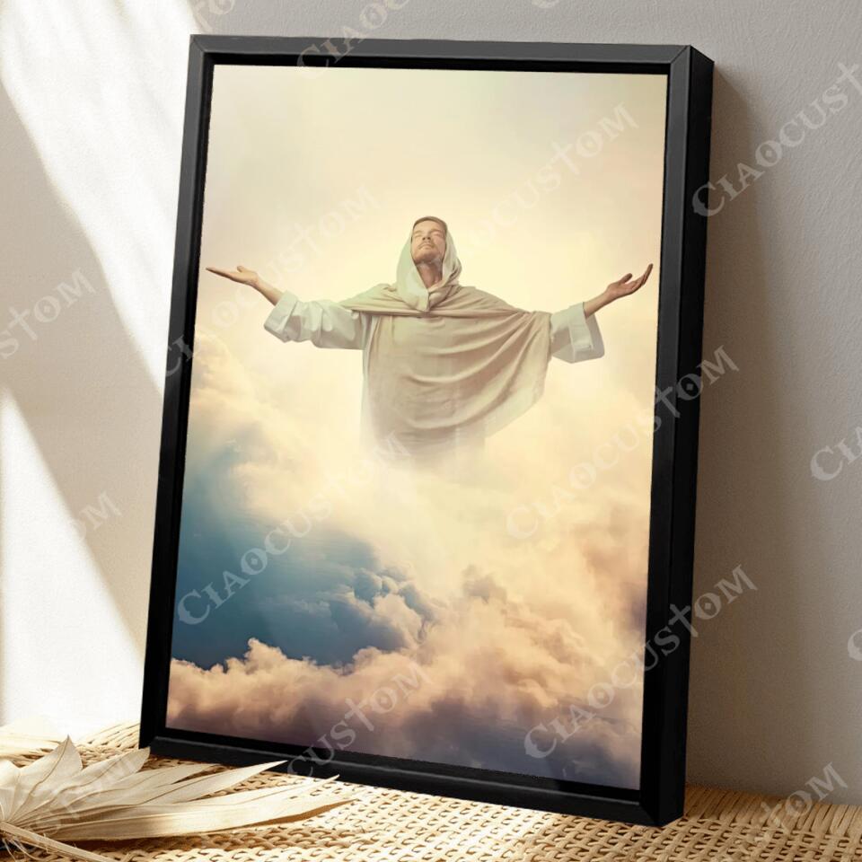 God Canvas 74 - Jesus Canvas - Christian Gift - Jesus Canvas Painting - Jesus Canvas Art - Bible Verse Canvas Wall Art - Scripture Canvas - Ciaocustom