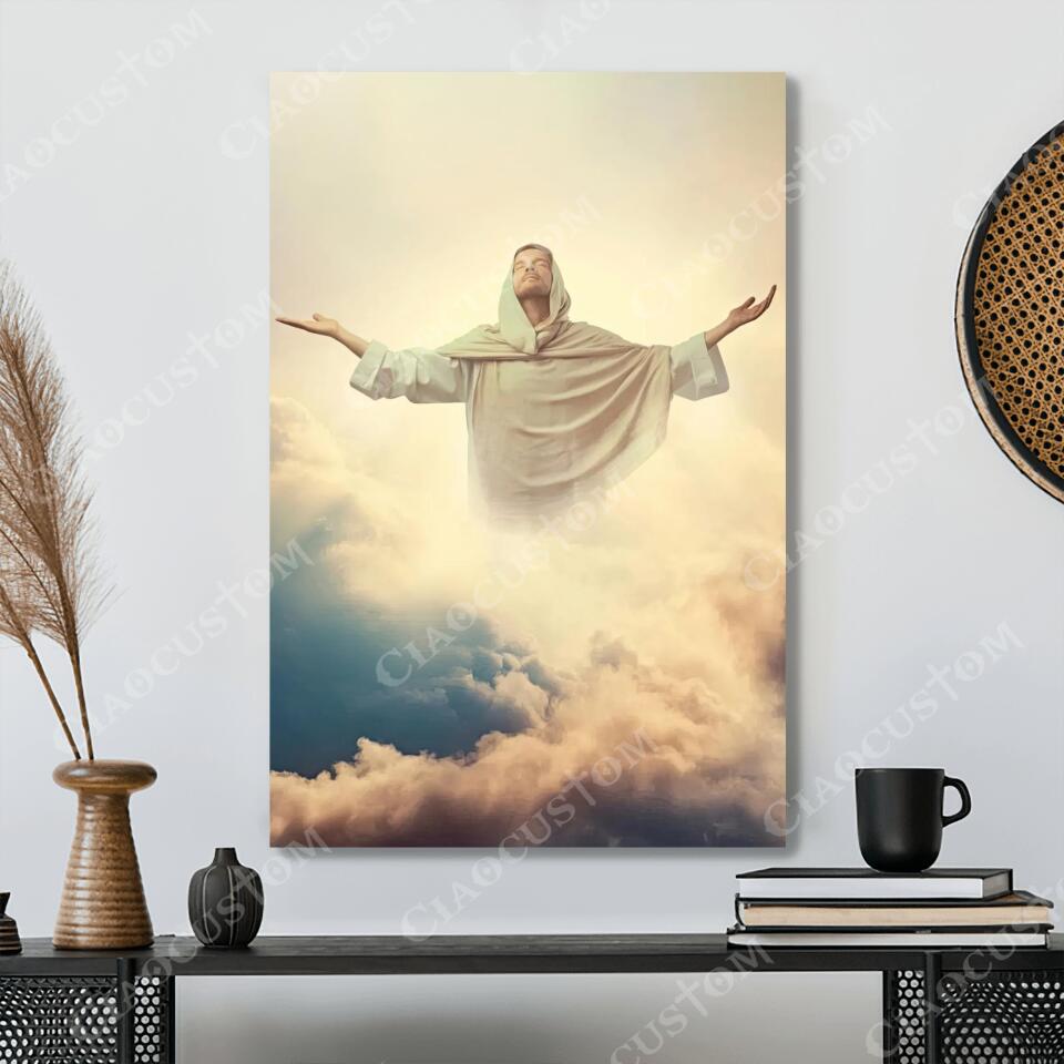 God Canvas 74 - Jesus Canvas - Christian Gift - Jesus Canvas Painting - Jesus Canvas Art - Bible Verse Canvas Wall Art - Scripture Canvas - Ciaocustom