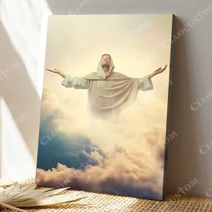 God Canvas 74 - Jesus Canvas - Christian Gift - Jesus Canvas Painting - Jesus Canvas Art - Bible Verse Canvas Wall Art - Scripture Canvas - Ciaocustom