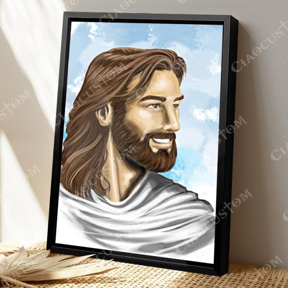 God Canvas 76 - Jesus Canvas - Christian Gift - Jesus Canvas Painting - Jesus Canvas Art - Bible Verse Canvas Wall Art - Scripture Canvas - Ciaocustom