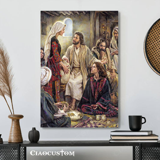 Jesus Canvas Art - Jesus Poster - Jesus Canvas - Christian Gift - Jesus Canvas Painting - Ciaocustom