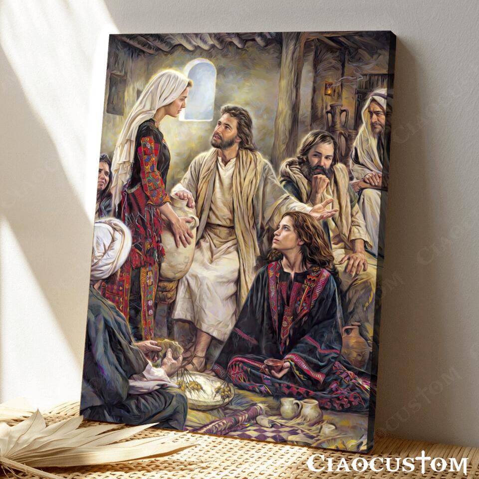 Jesus Canvas Art - Jesus Poster - Jesus Canvas - Christian Gift - Jesus Canvas Painting - Ciaocustom