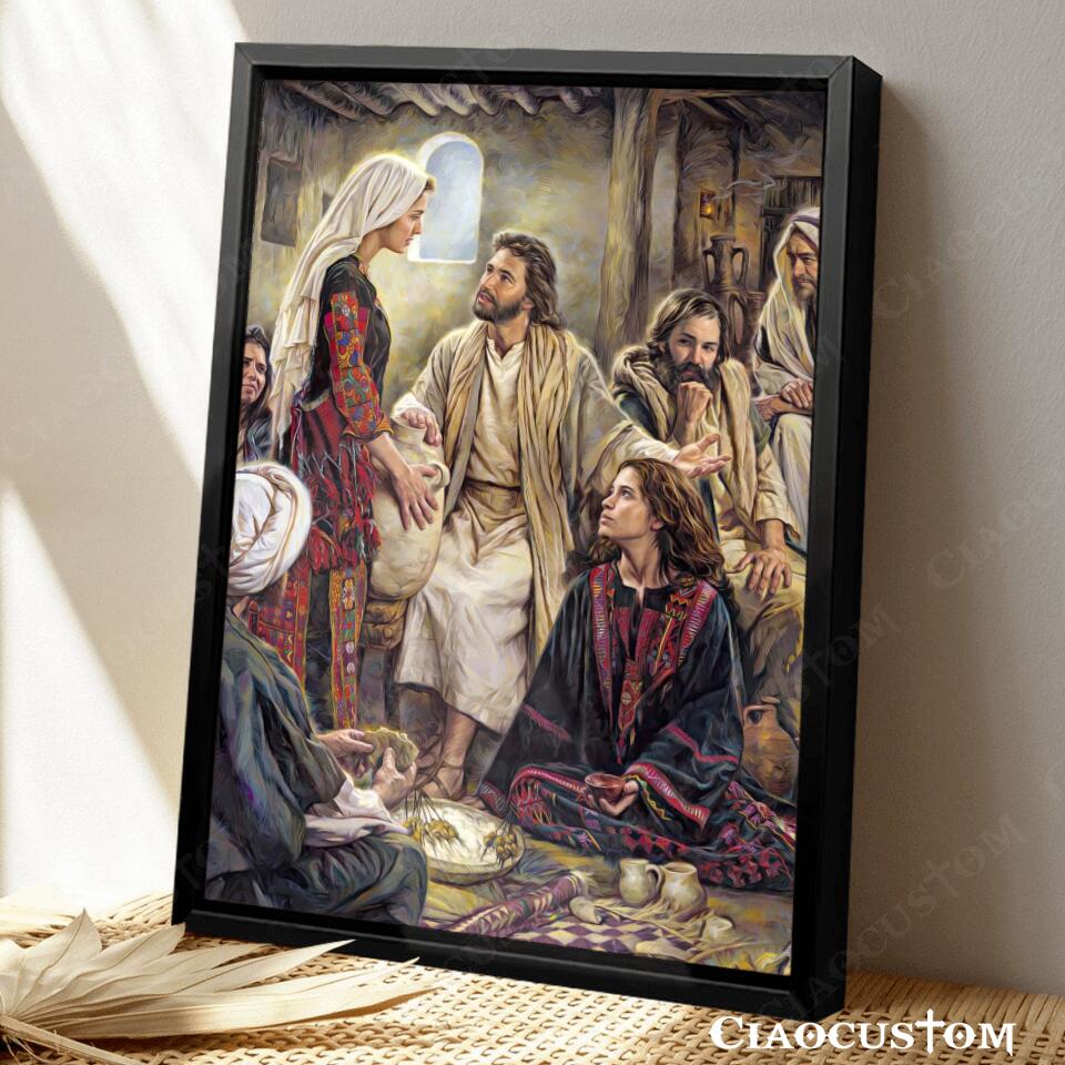 Jesus Canvas Art - Jesus Poster - Jesus Canvas - Christian Gift - Jesus Canvas Painting - Ciaocustom