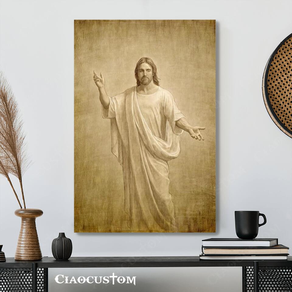 Jesus Canvas Art 2 - Jesus Poster - Jesus Canvas - Christian Gift - Jesus Canvas Painting - Ciaocustom