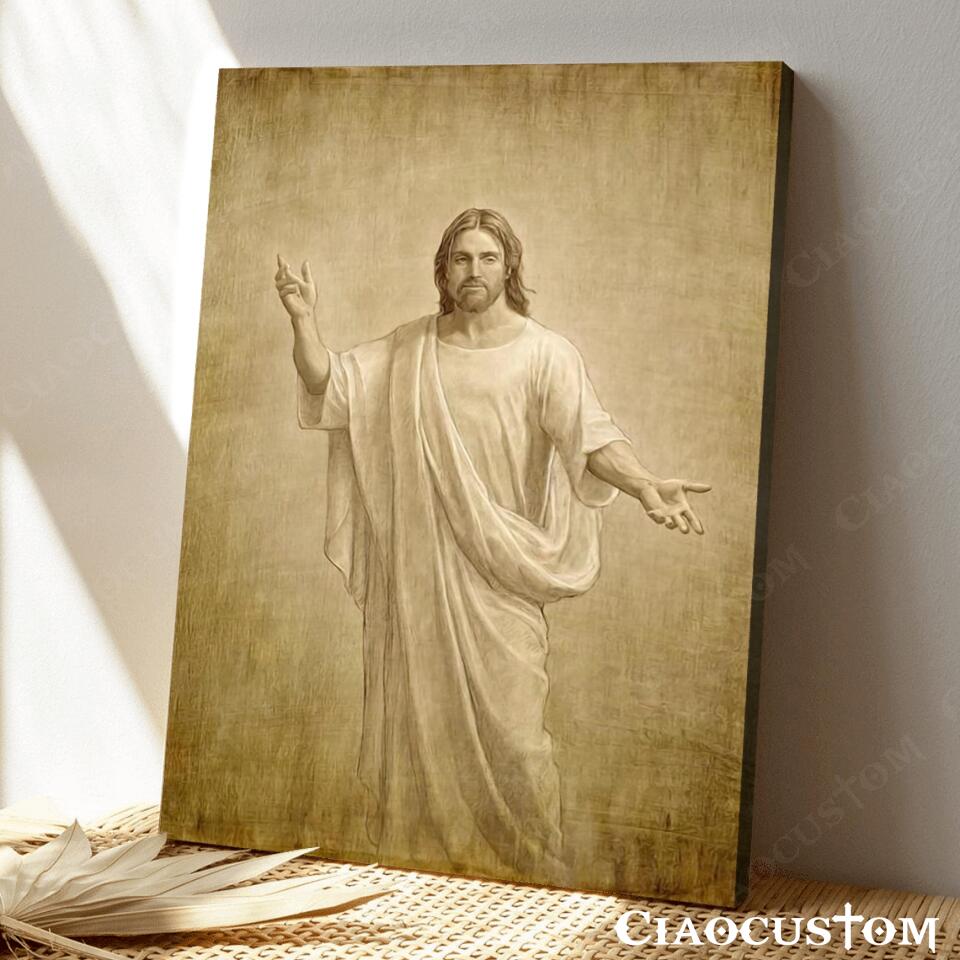 Jesus Canvas Art 2 - Jesus Poster - Jesus Canvas - Christian Gift - Jesus Canvas Painting - Ciaocustom