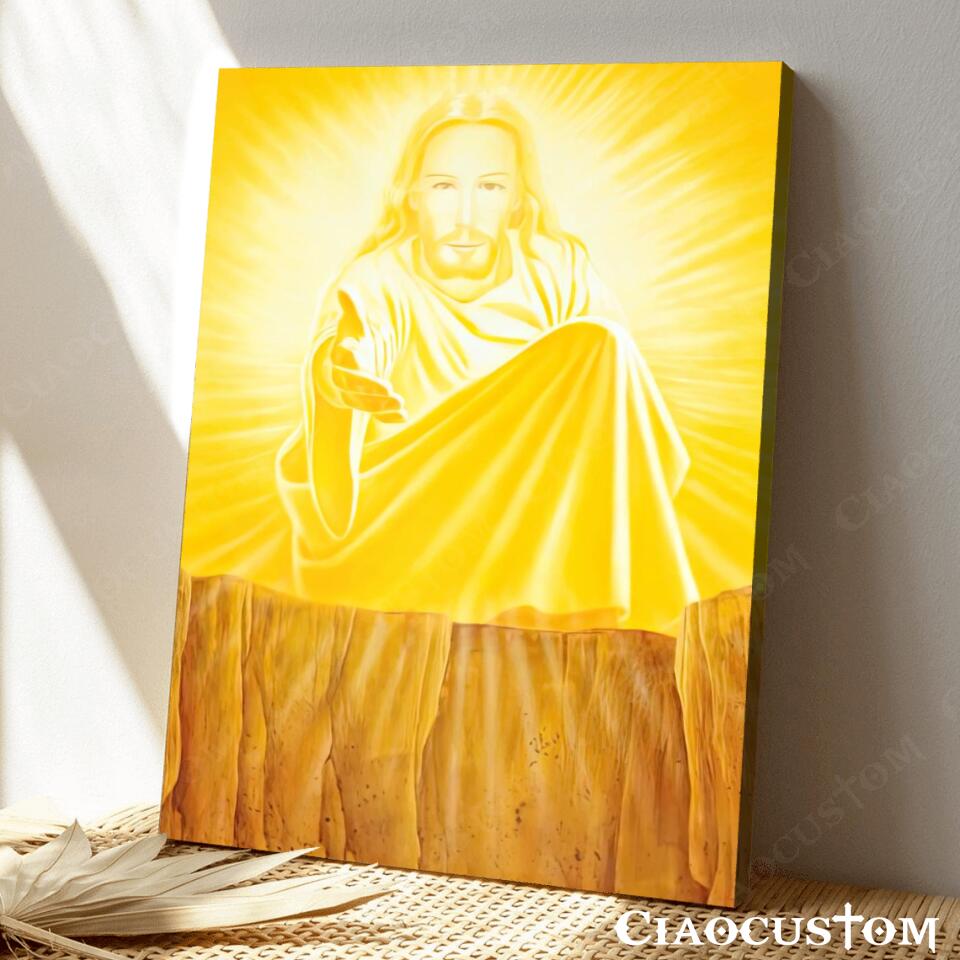 Jesus Canvas Art 5 - Jesus Poster - Jesus Canvas - Christian Gift - Jesus Canvas Painting - Ciaocustom