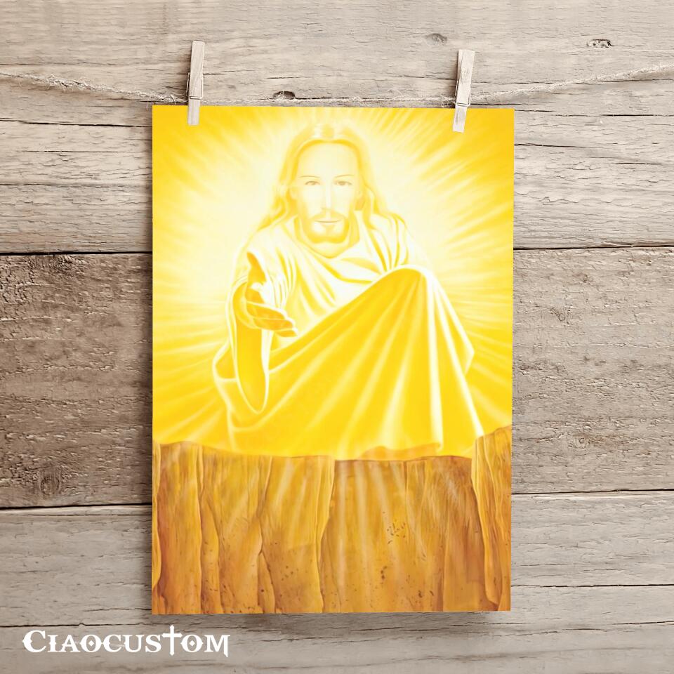 Jesus Canvas Art 5 - Jesus Poster - Jesus Canvas - Christian Gift - Jesus Canvas Painting - Ciaocustom