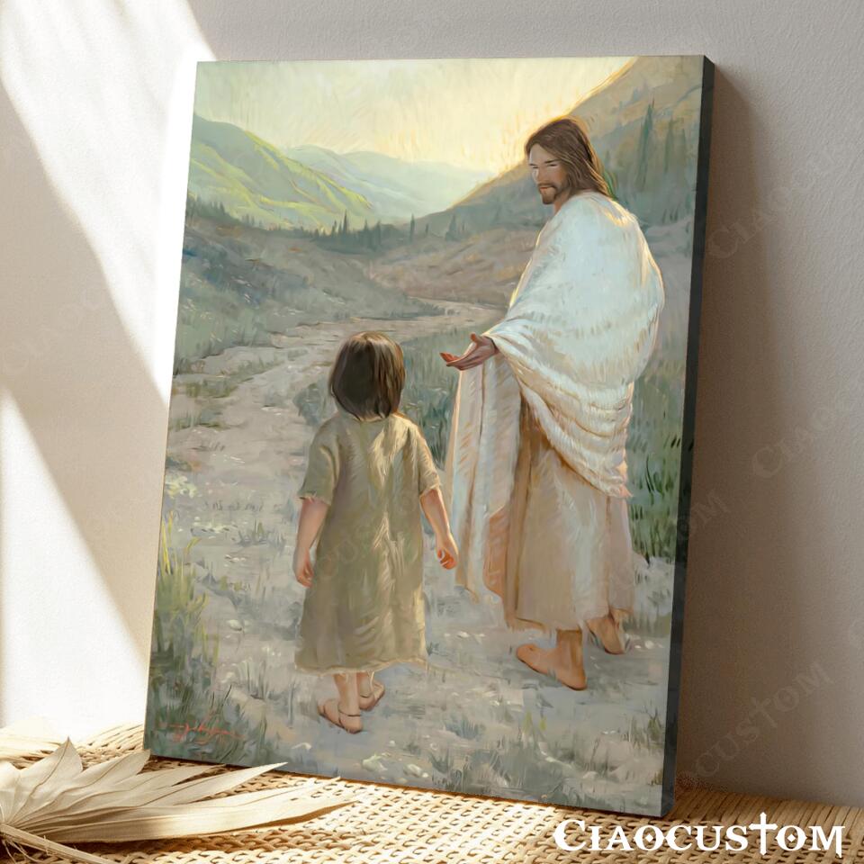 Trust In The Lord - Jesus Poster - Jesus Canvas - Christian Gift - Jesus Canvas Painting - Ciaocustom