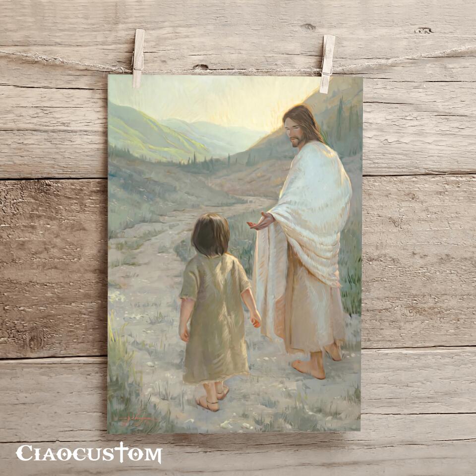 Trust In The Lord - Jesus Poster - Jesus Canvas - Christian Gift - Jesus Canvas Painting - Ciaocustom