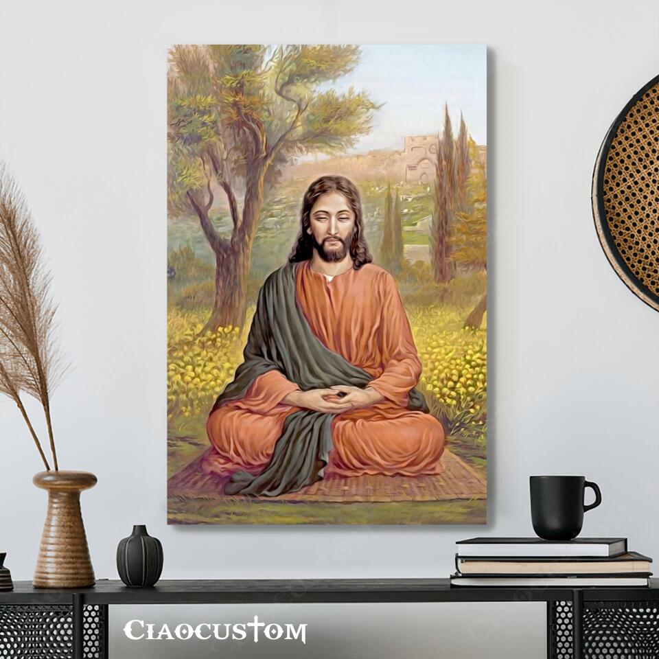 Jesus Canvas Painting 1- Jesus Canvas Art - Jesus Poster - Jesus Canvas - Christian Gift - Ciaocustom