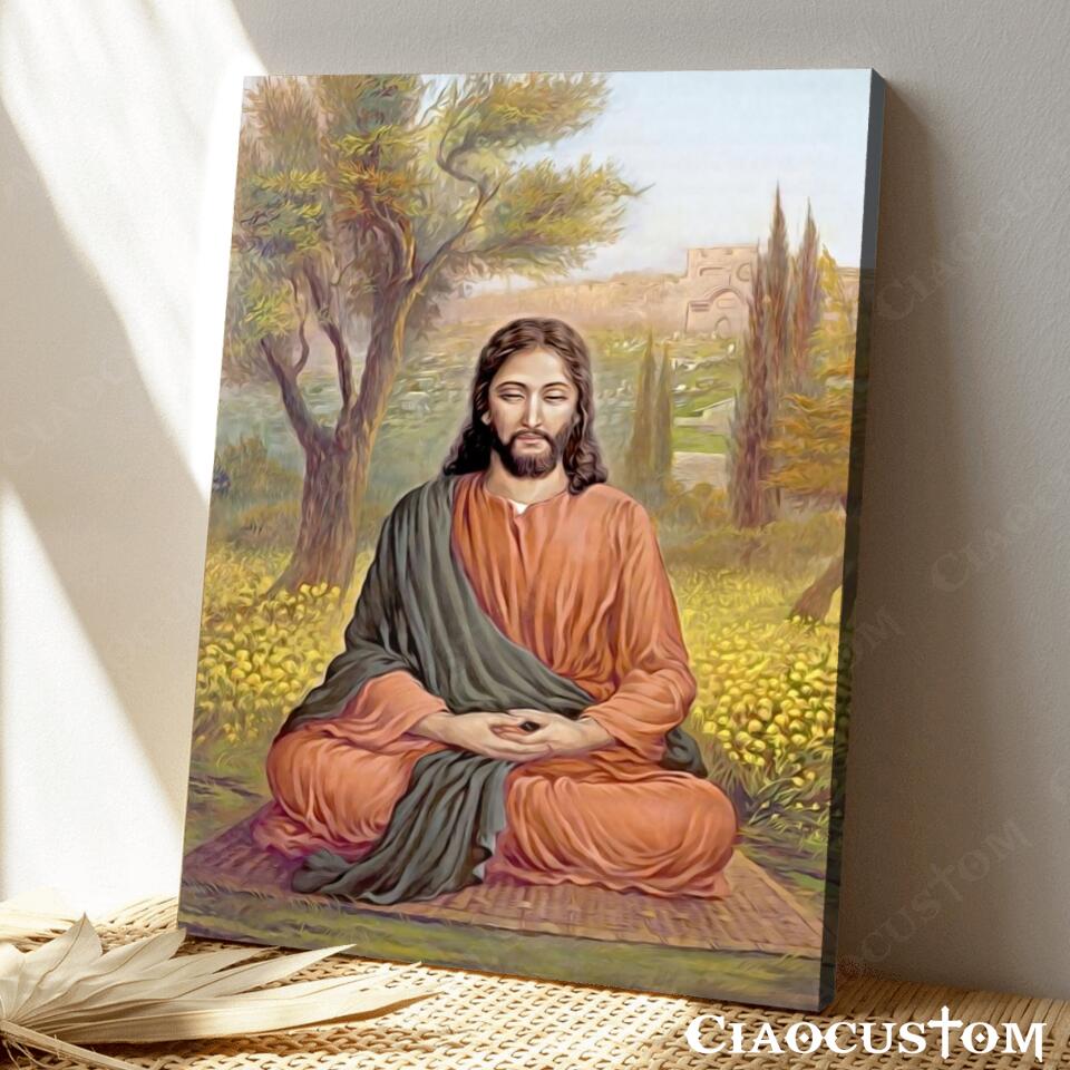 Jesus Canvas Painting 1- Jesus Canvas Art - Jesus Poster - Jesus Canvas - Christian Gift - Ciaocustom