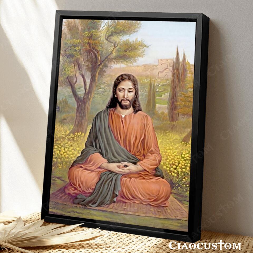 Jesus Canvas Painting 1- Jesus Canvas Art - Jesus Poster - Jesus Canvas - Christian Gift - Ciaocustom