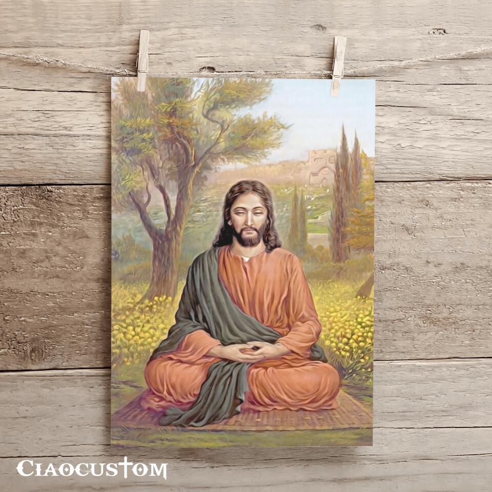 Jesus Canvas Painting 1- Jesus Canvas Art - Jesus Poster - Jesus Canvas - Christian Gift - Ciaocustom