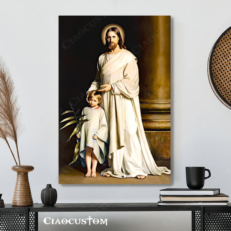 Jesus Canvas Painting 2- Jesus Canvas Art - Jesus Poster - Jesus Canvas - Christian Gift - Ciaocustom