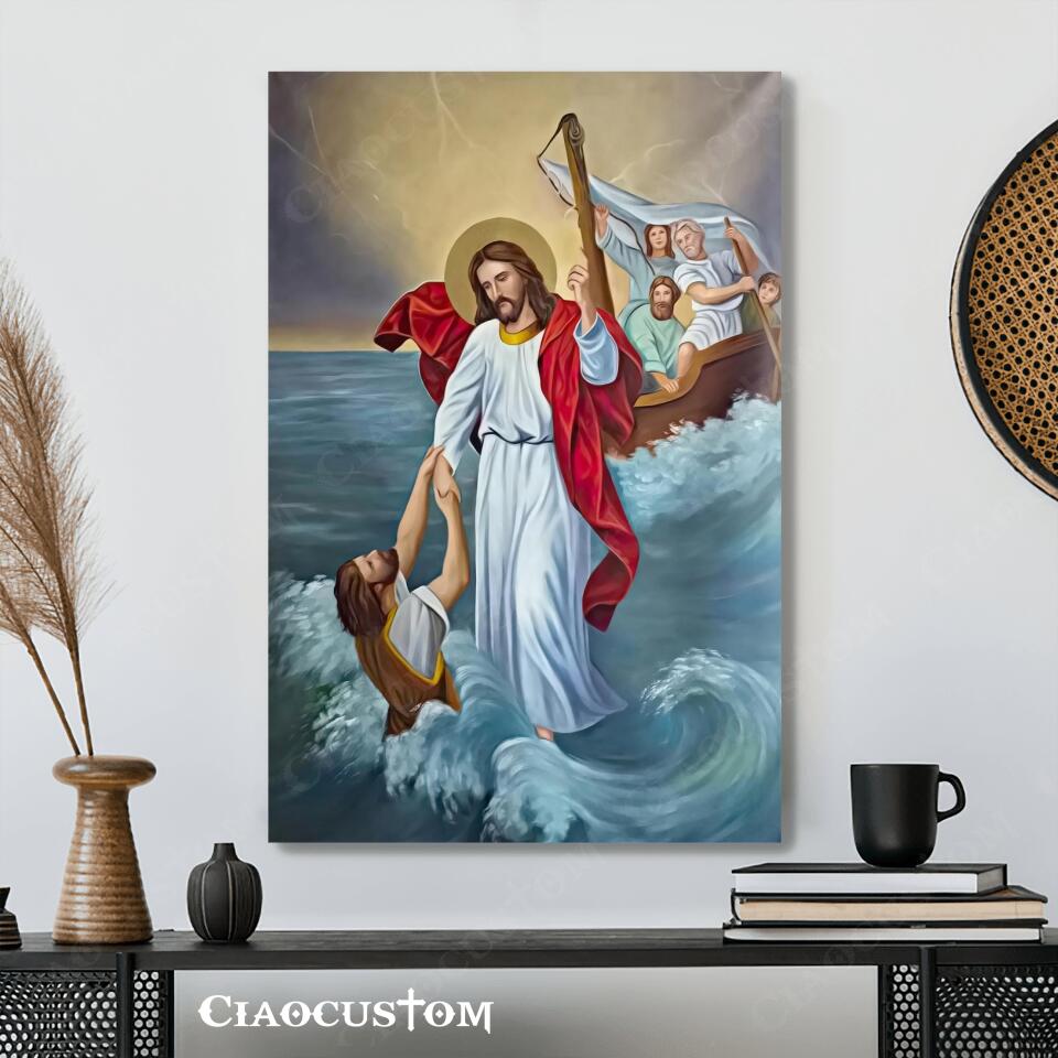 Jesus Canvas Painting 3 - Jesus Canvas Art - Jesus Poster - Jesus Canvas - Christian Gift - Ciaocustom