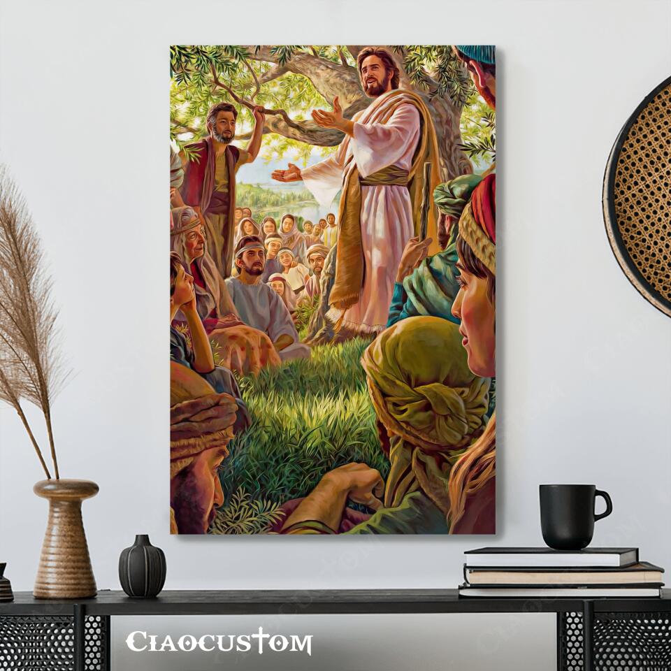 Jesus Canvas Painting 5- Jesus Canvas Art - Jesus Poster - Jesus Canvas - Christian Gift - Ciaocustom