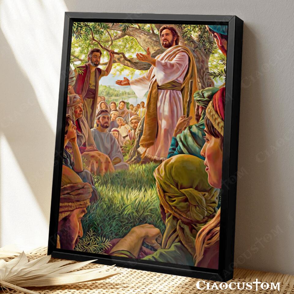 Jesus Canvas Painting 5- Jesus Canvas Art - Jesus Poster - Jesus Canvas - Christian Gift - Ciaocustom